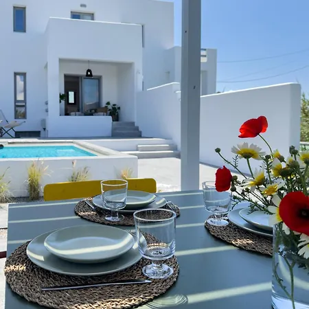 The Nine Graces- Chloe, Charming Naxos Home With Pool & Garden Apartment